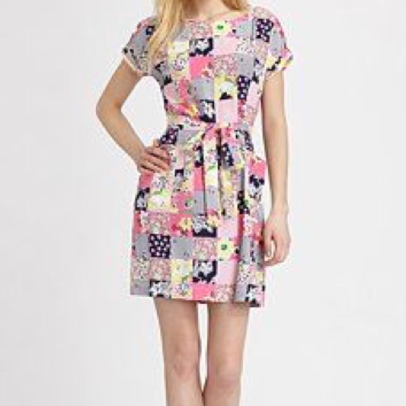 lilly pulitzer patchwork dress